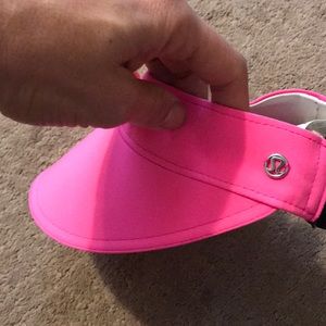 Hot pink lululemon visor
